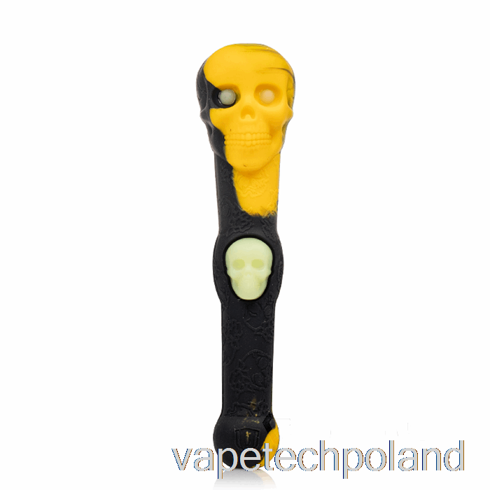 Vape Pod Stratus Skull Dipper Silikonowy Dab Słomkowy Sol (czarny / żółty)